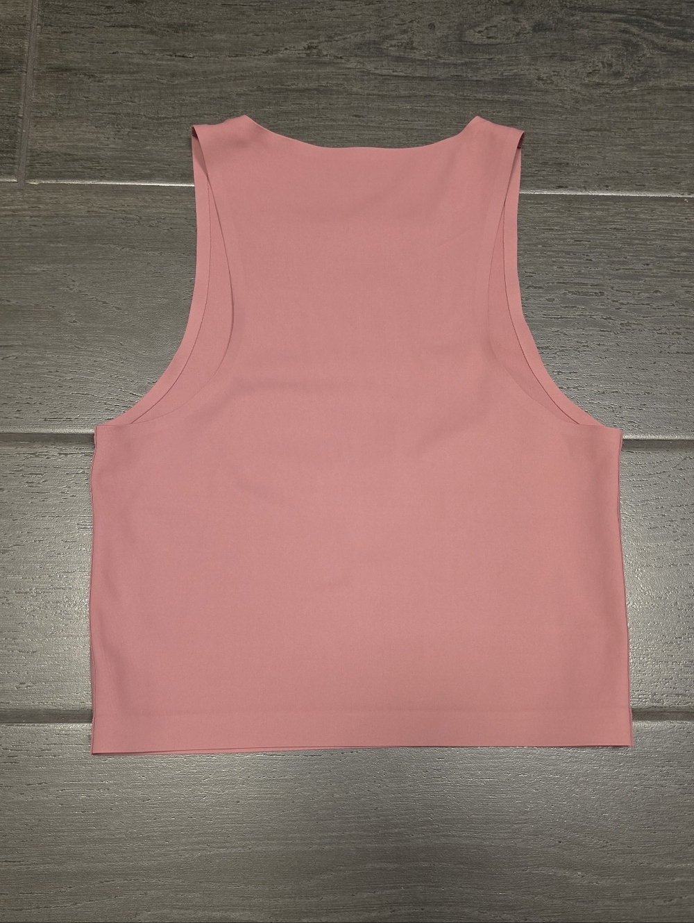 FRANCESCA'S Mi Ami Buttery Soft Dusty Pink High-Neck Sleeveless Stretchy Top - Picture 4 of 7